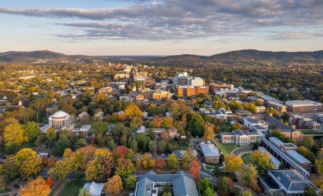 Charlottesville from the sky