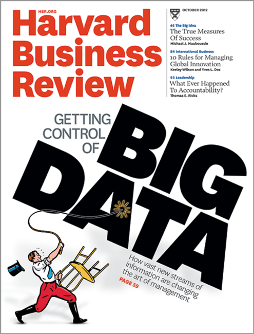 Harvard Business Review magazine cover about Big Data
